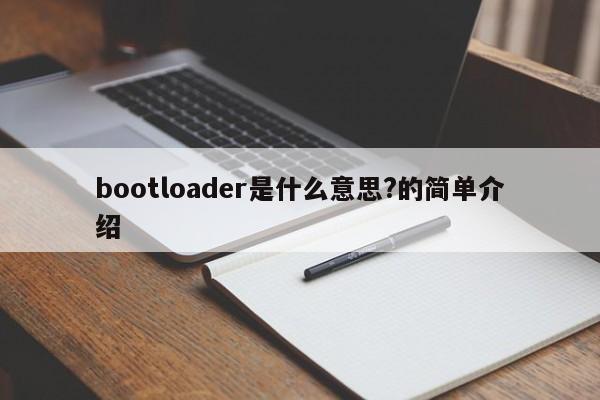 bootloader是什么意思?的简单介绍