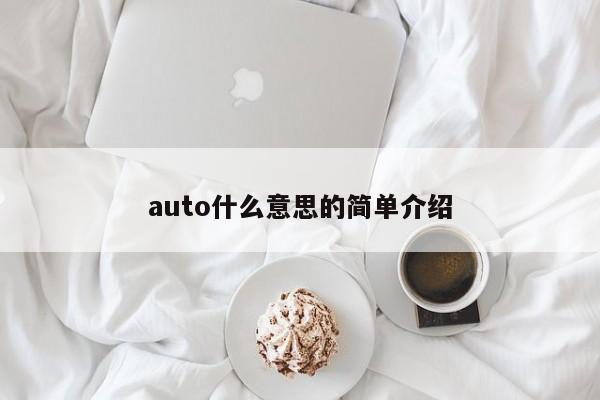 auto什么意思的简单介绍