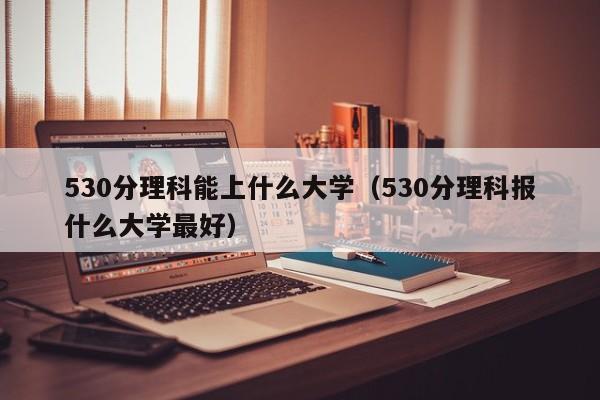 530分理科能上什么大学（530分理科报什么大学最好）