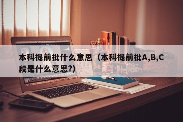 本科提前批什么意思（本科提前批A,B,C段是什么意思?）