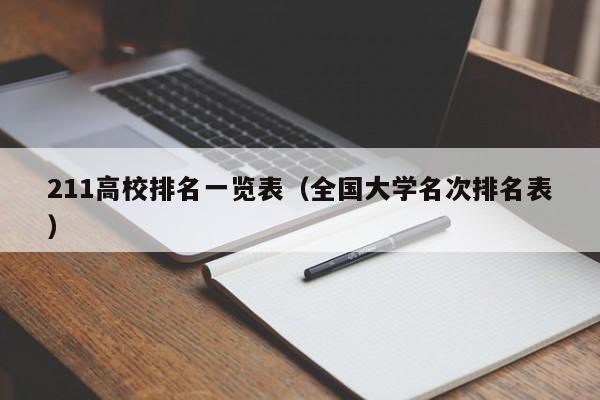 211高校排名一览表（全国大学名次排名表）