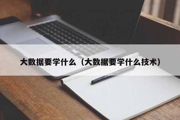 大数据要学什么（大数据要学什么技术）