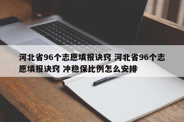 河北省96个志愿填报诀窍 河北省96个志愿填报诀窍 冲稳保比例怎么安排